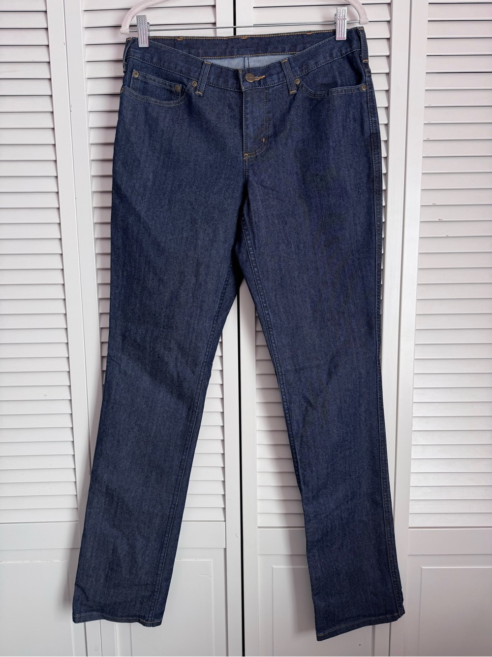 Carhartt Women’s Rugged Flex Straight Leg Jeans 393 Blue Workwear 6TL Long NWT - Picture 3 of 9